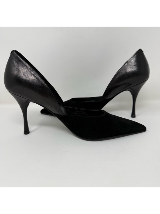 New Jeffrey Campbell Volturi Pump Black Suede Combo Sz 7 - Picture 11 of 12